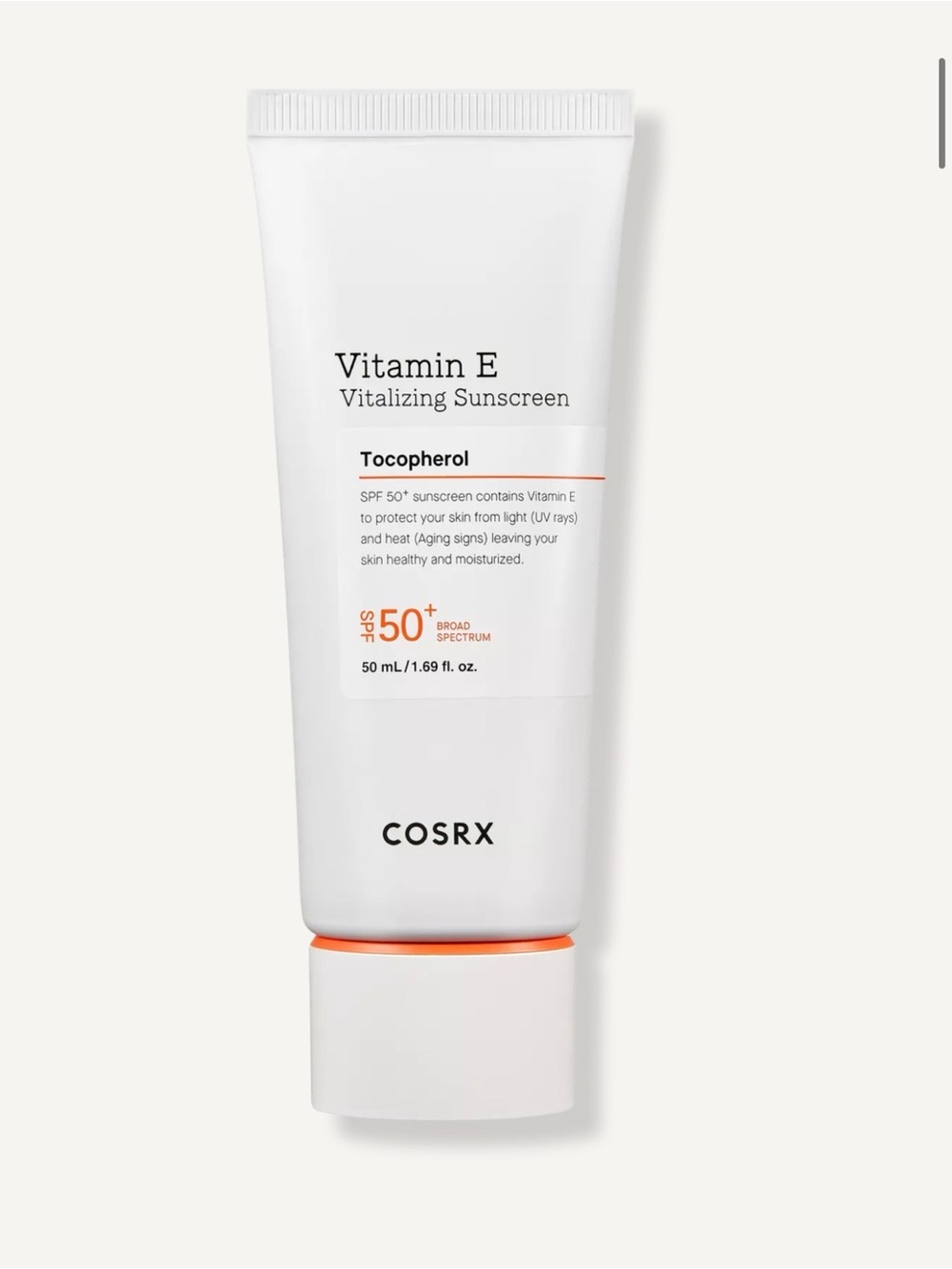 NIB COSRX Vitamin E Vitalizing Sunscreen SPF 50+ 50ml K-Beauty